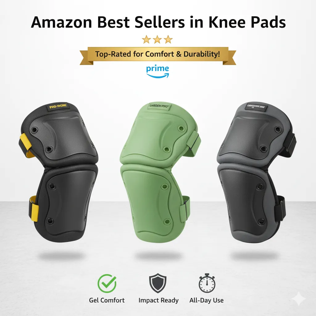 Professional gel-cushioned knee pads